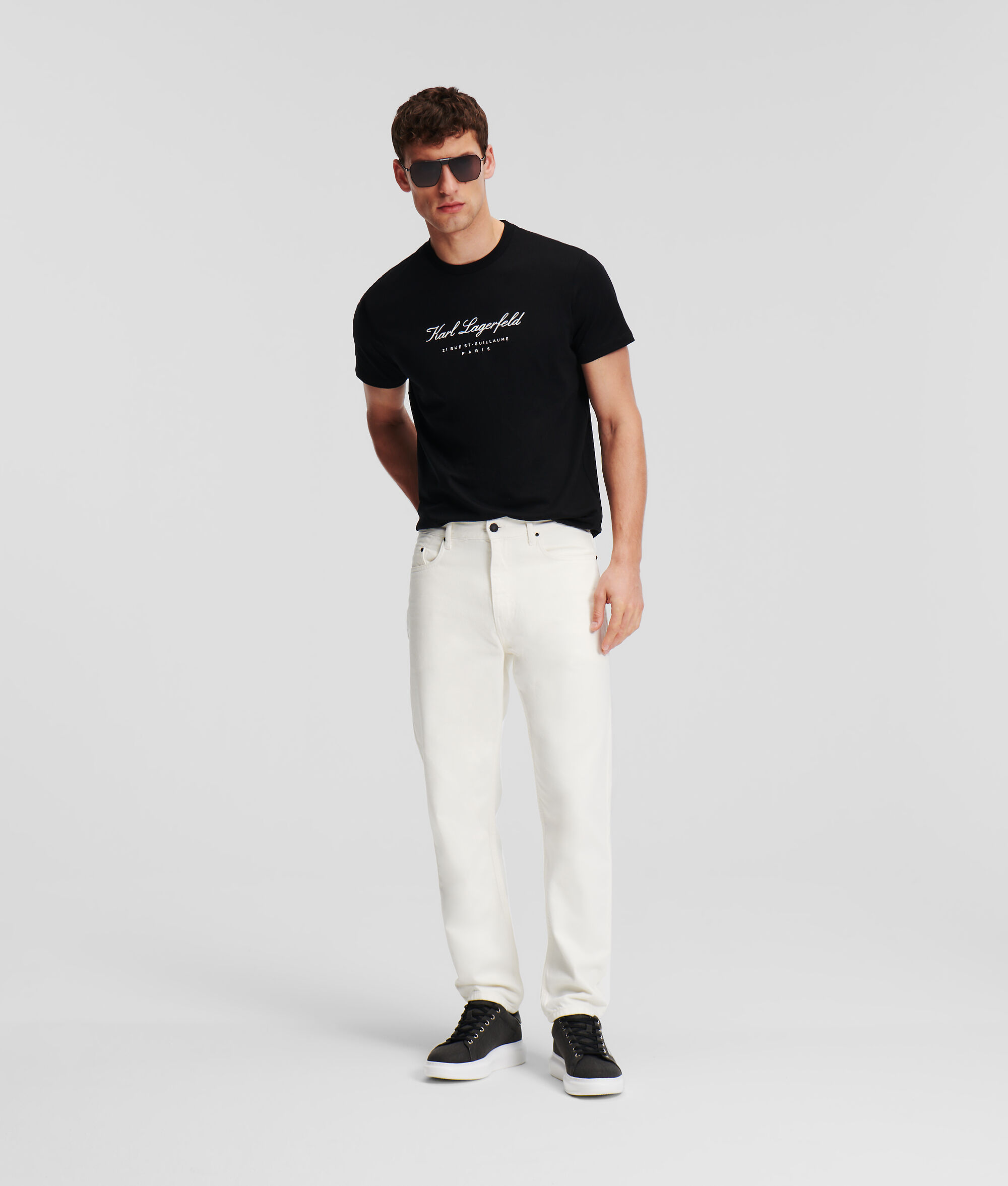 (image for) Ingenious Karl Logo Tapered Jeans